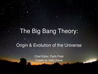 The Big Bang Theory: