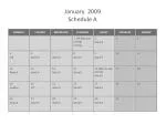 January 2009 Schedule A - slide 1
