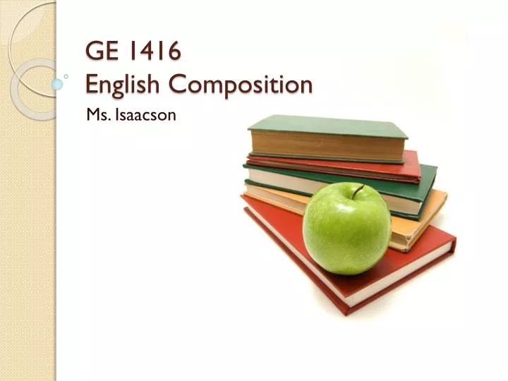 ge 1416 english composition