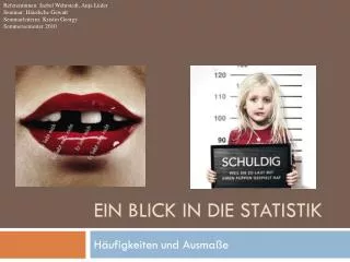 ein blick in die statistik