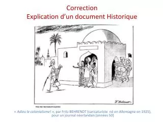 correction explication d un document historique