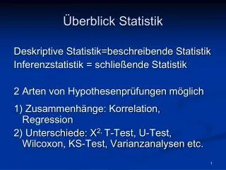 berblick statistik