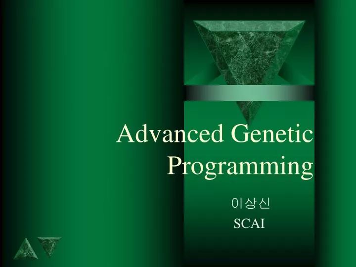 advanced genetic programming