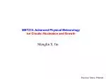 MET215: Advanced Physical Meteorology Ice Clouds: Nucleation and Growth - slide 1