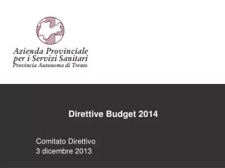 direttive budget 2014