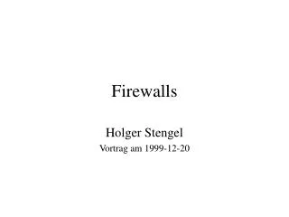 firewalls