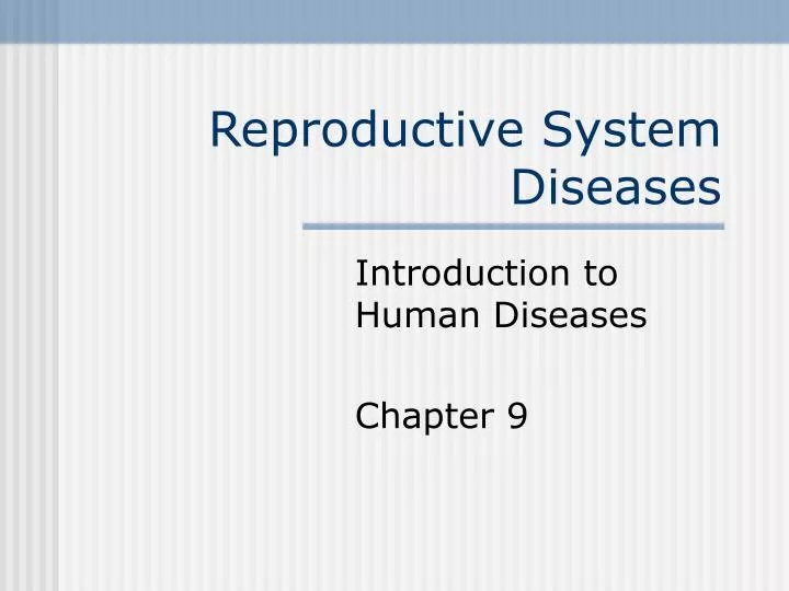 reproductive system diseases