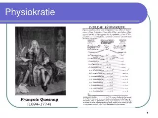physiokratie