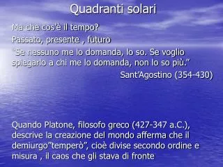 quadranti solari