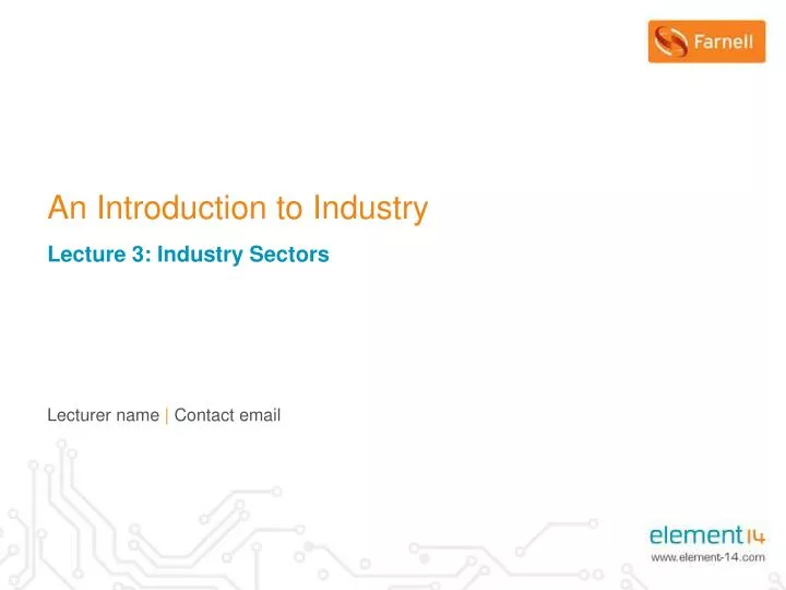 an introduction to industry