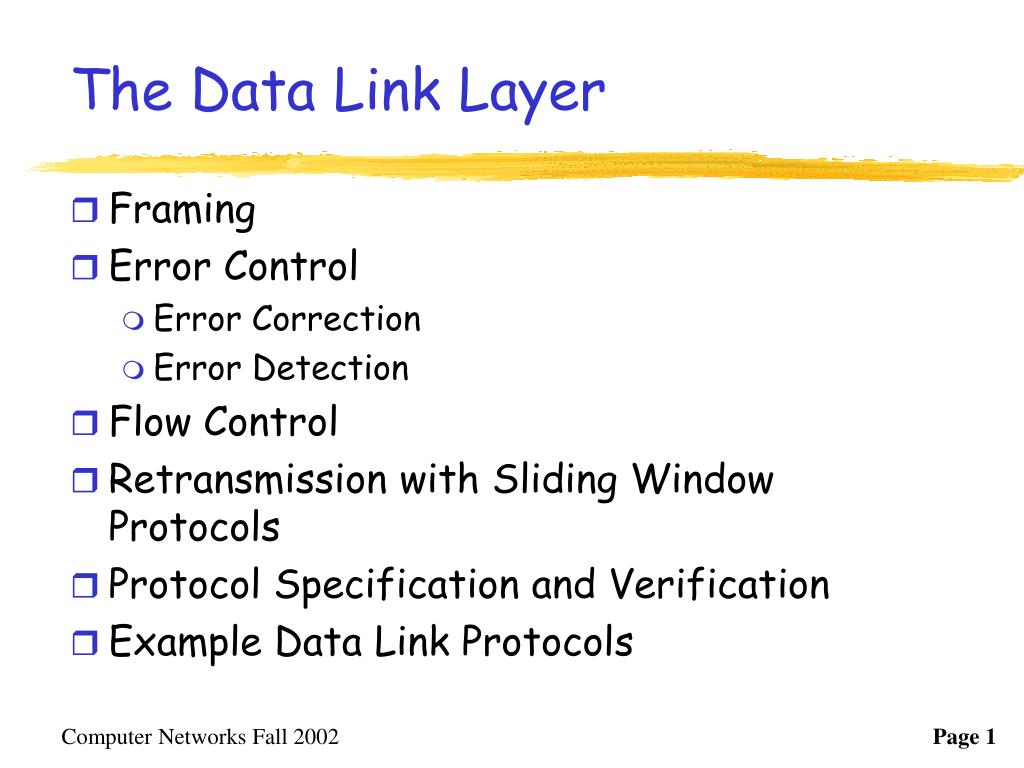PPT - The Data Link Layer PowerPoint Presentation, free download - ID ...