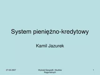 system pieni no kredytowy