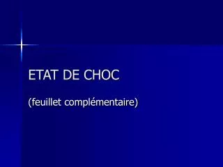 etat de choc