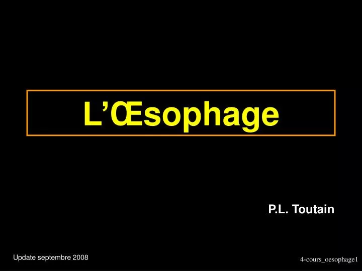l sophage
