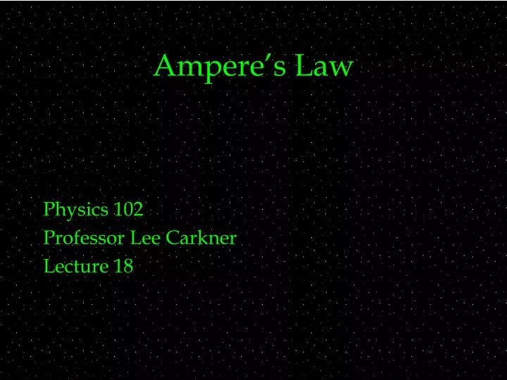 ampere s law