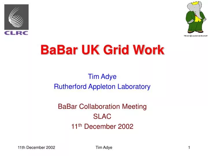 babar uk grid work