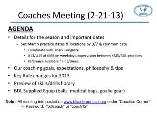 Coaches Meeting (2-21-13)