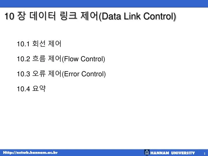 10 data link control