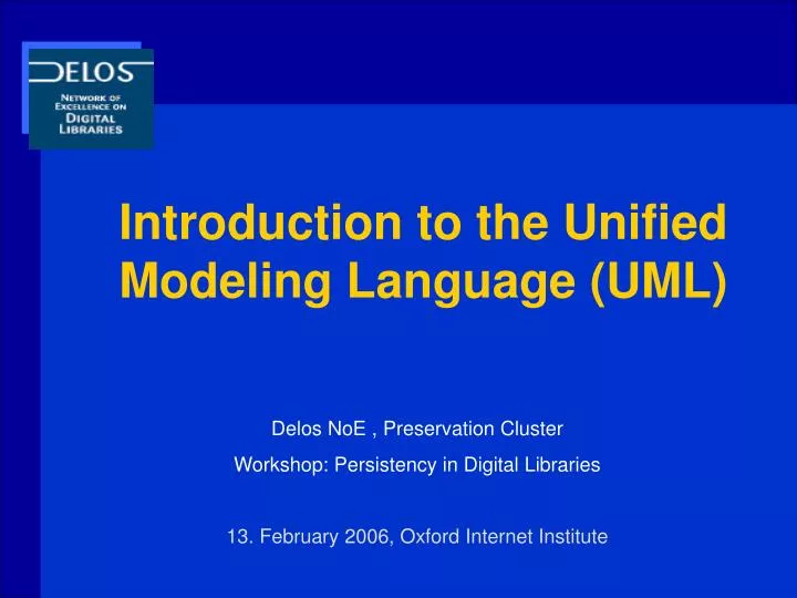 introduction to the unified modeling language uml