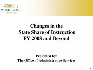 State Share of Instruction (SSI) Prior to FY 2010