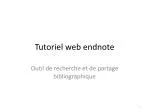 Tutoriel web endnote - slide 1