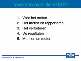 tevreden over de vdab