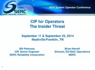 CIP for Operators The Insider Threat
