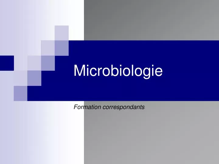 microbiologie