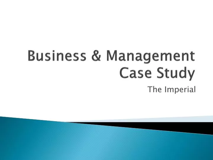 business management case study