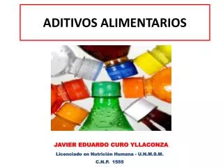 aditivos alimentarios