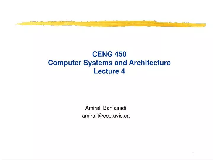 ceng 450 computer systems and architecture lecture 4