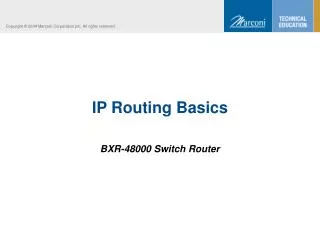 IP Routing Basics