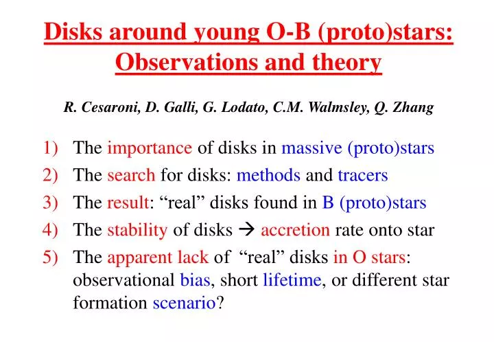 disks around young o b proto stars observations and theory
