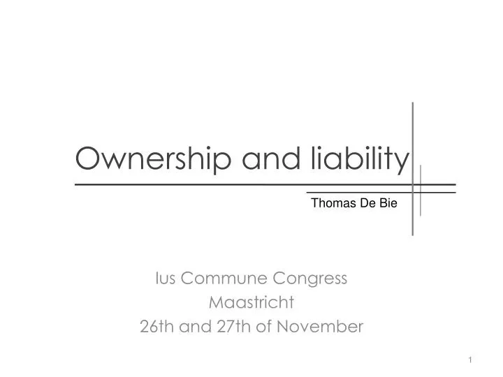 ownership and liability