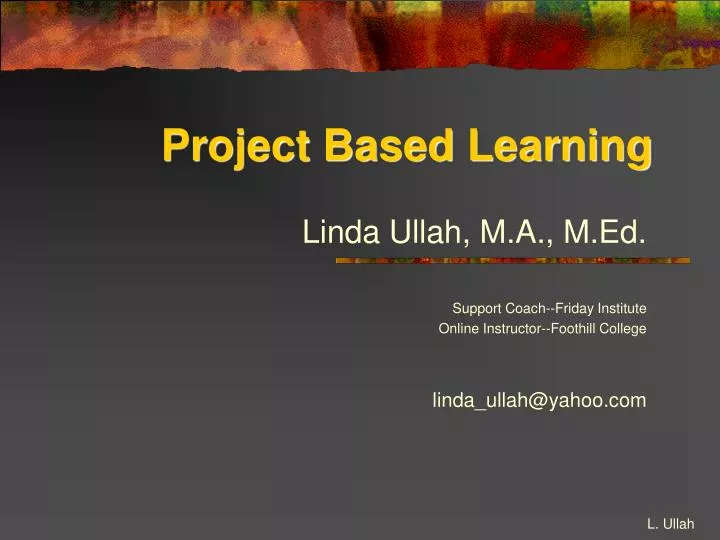 project based learning