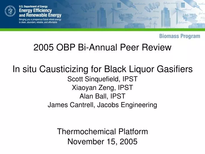 2005 obp bi annual peer review