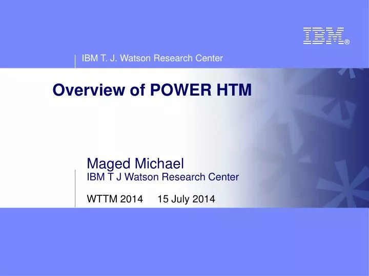 overview of power htm