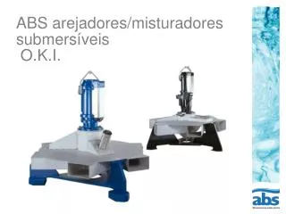 abs arejadores misturadores submers veis o k i
