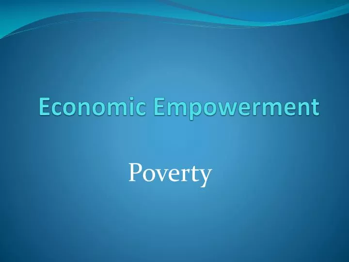 economic empowerment