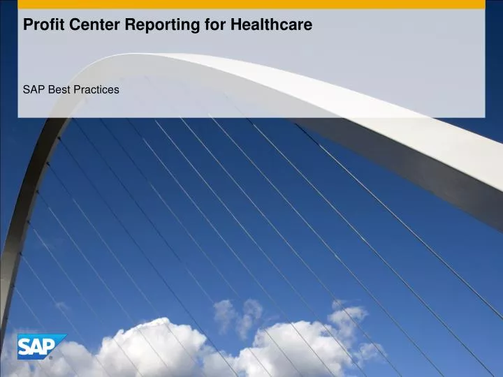 profit center reporting for healthcare