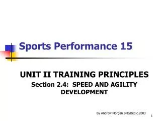 Sports Performance 15