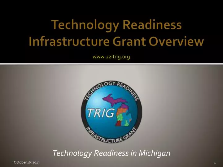 technology readiness infrastructure grant overview