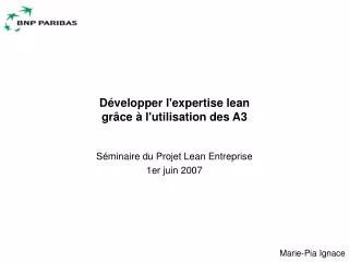 d velopper l expertise lean gr ce l utilisation des a3