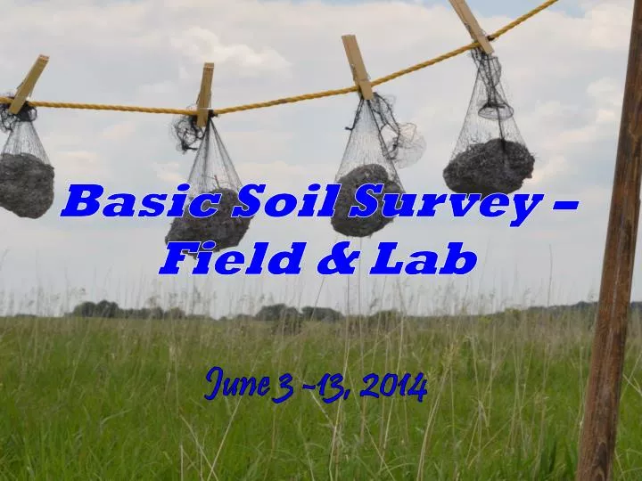 basic soil survey field lab