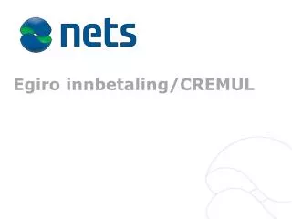 egiro innbetaling cremul