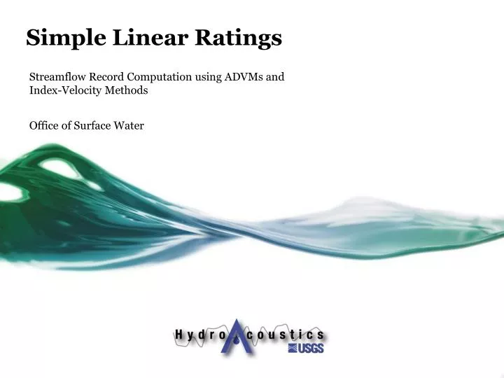 simple linear ratings