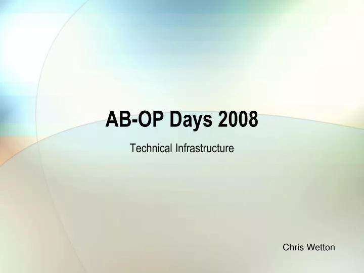 ab op days 2008