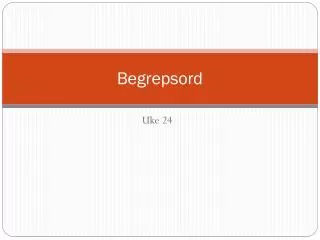 begrepsord