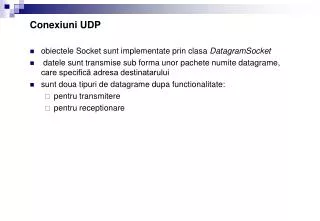 conexiuni udp