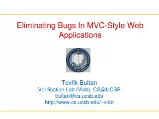 Eliminating Bugs In MVC-Style Web Applications